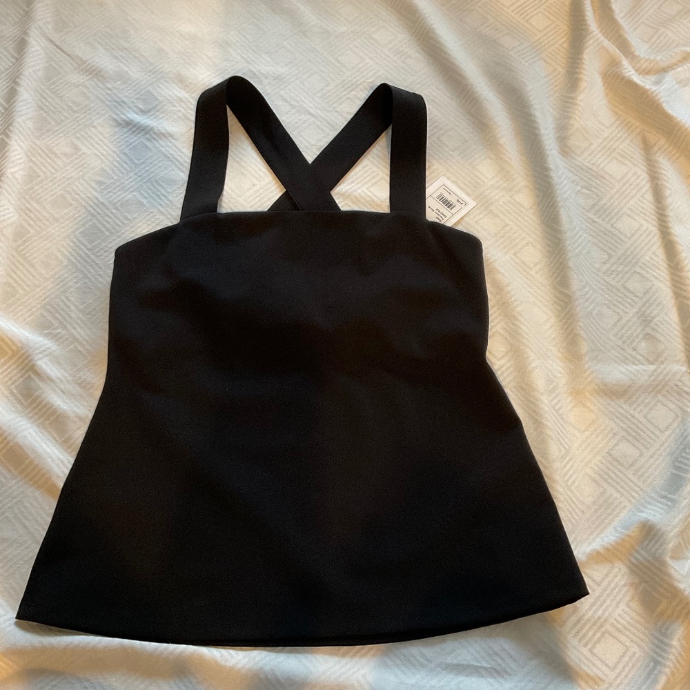Theory NWT Ponte Cross Back Tank